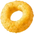 A single Papy Snacks corn ring